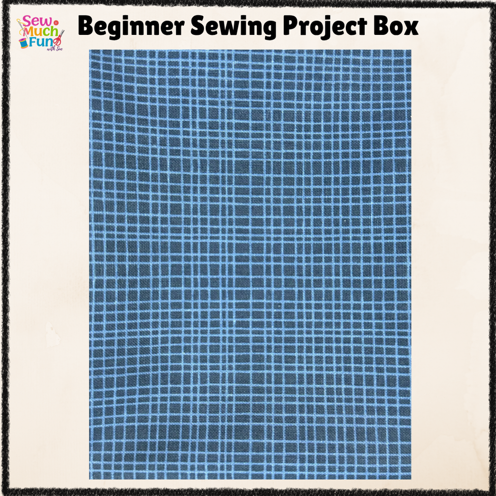 Mini Christmas Stocking Sewing Kit – Gray Fabric with Colorful Snowmen & Blue Stripe Lining for Beginners & Beyond