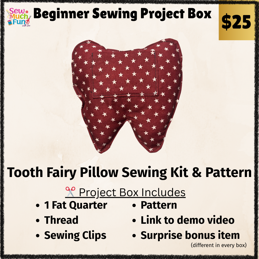 Beginner Sewing Kit – Tooth Fairy Pillow Project for Kids | Maroon Star Fabric