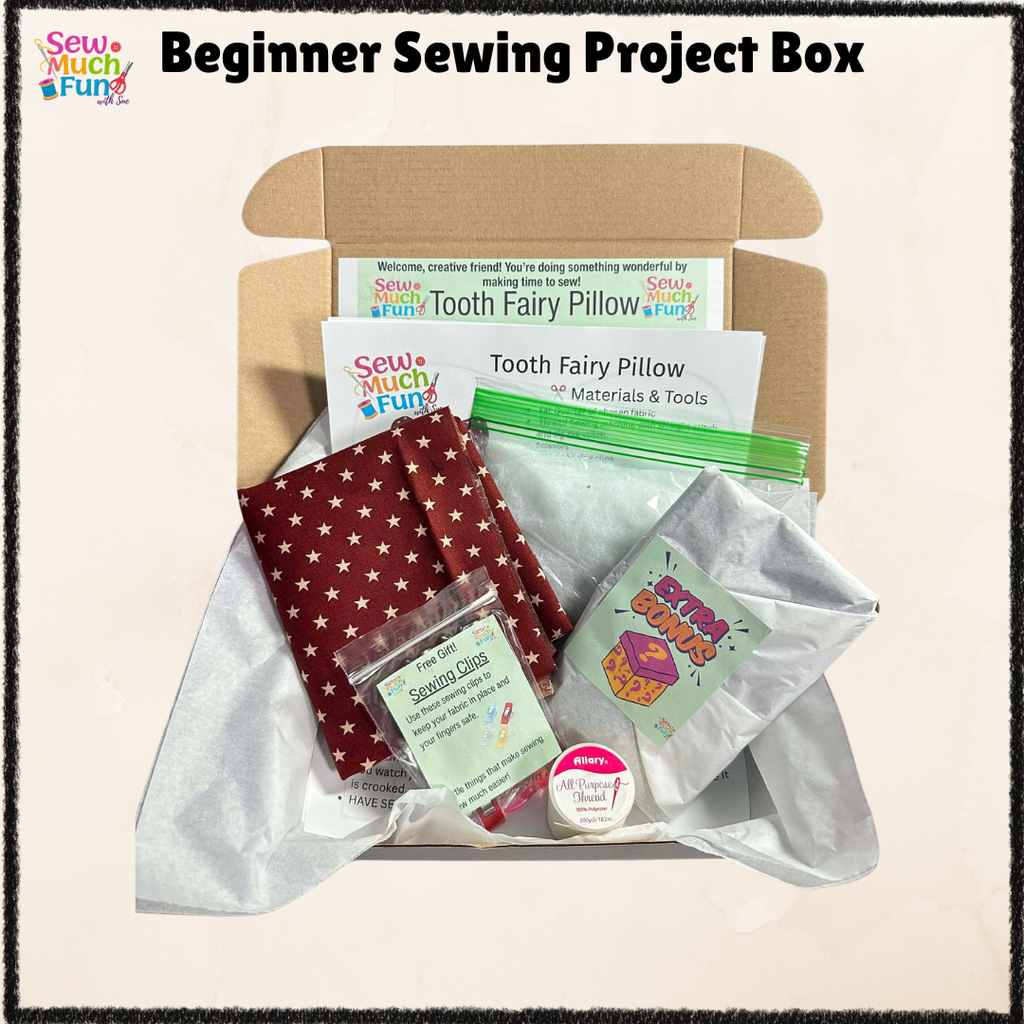 Beginner Sewing Kit – Tooth Fairy Pillow Project for Kids | Maroon Star Fabric
